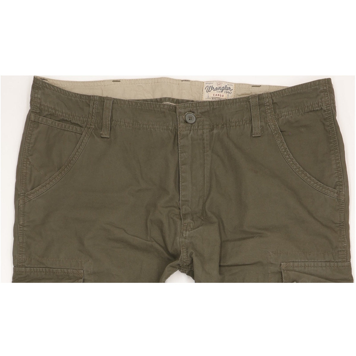 Wrangler Cargo Men Green Straight Regular Jeans W36 L30