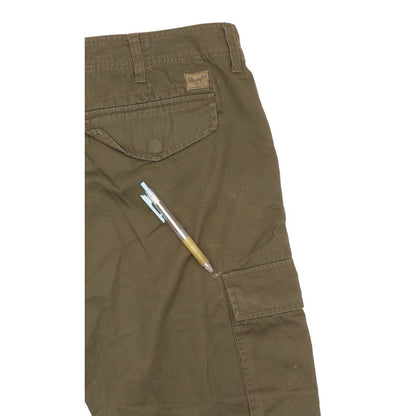Wrangler Cargo Men Green Straight Regular Jeans W36 L30