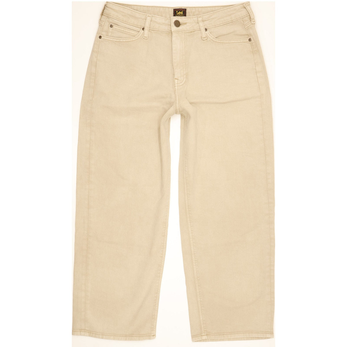 Lee Beige Straight Regular Jeans High Waisted W30 L26