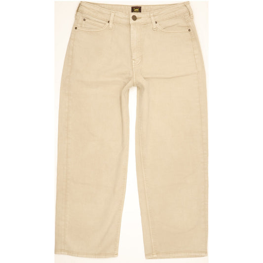 Lee Beige Straight Regular Jeans High Waisted W30 L26