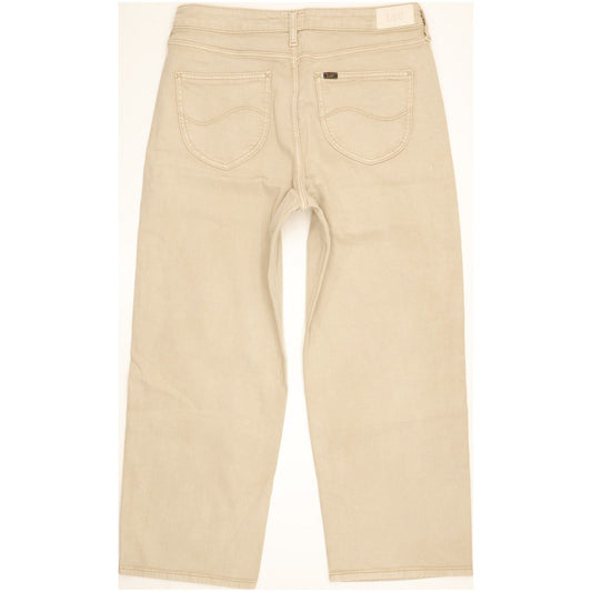 Lee Beige Straight Regular Jeans High Waisted W30 L26