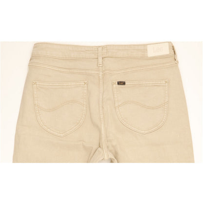 Lee Beige Straight Regular Jeans High Waisted W30 L26