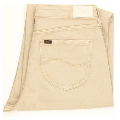 Lee Beige Straight Regular Jeans High Waisted W30 L26