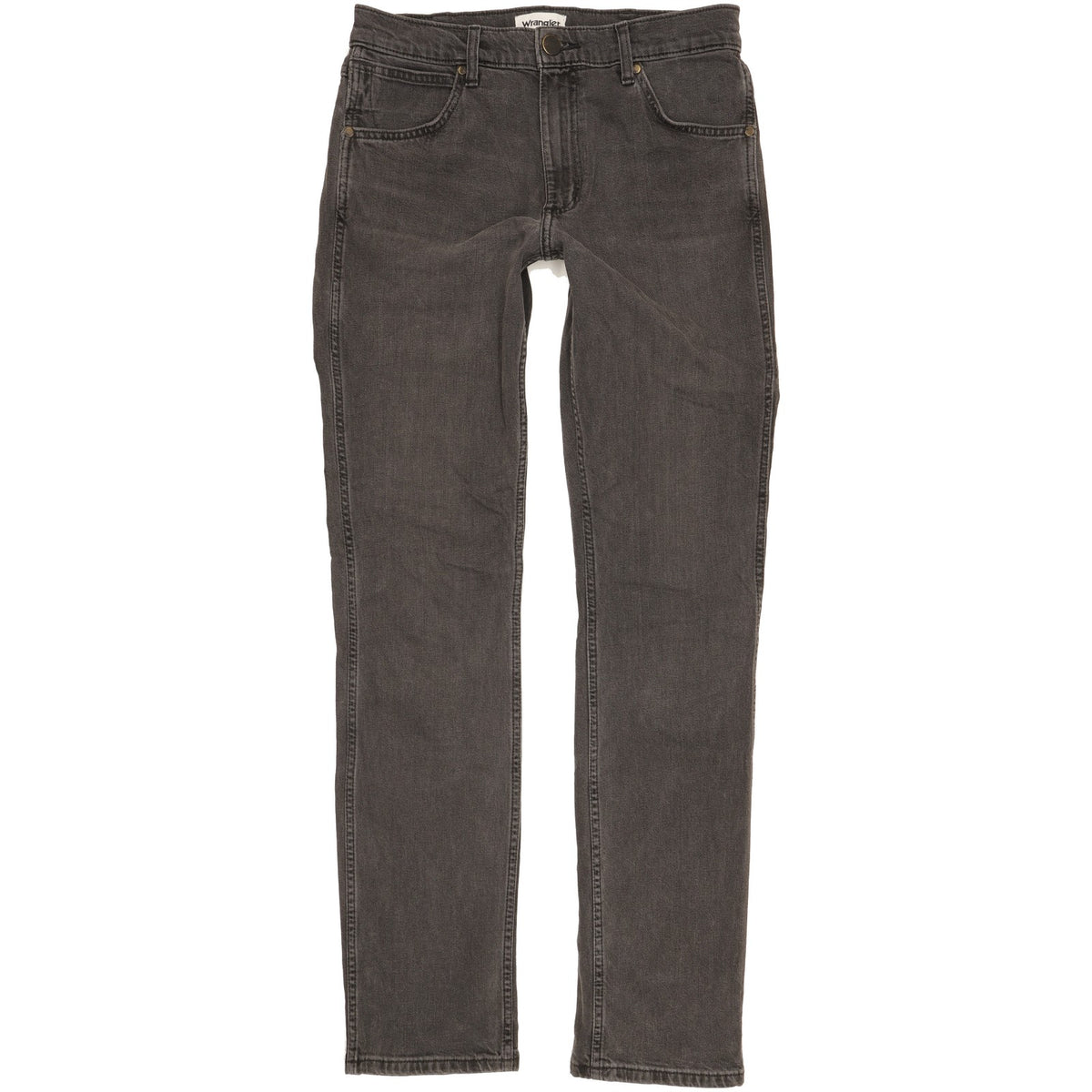 Wrangler Greensboro Men Grey Straight Regular Stretch Jeans W30 L34