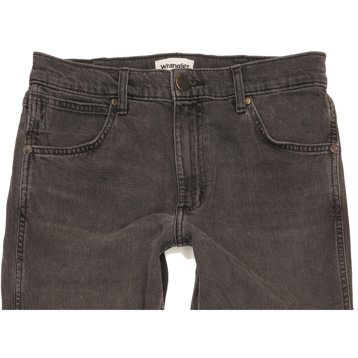 Wrangler Greensboro Men Grey Straight Regular Stretch Jeans W30 L34