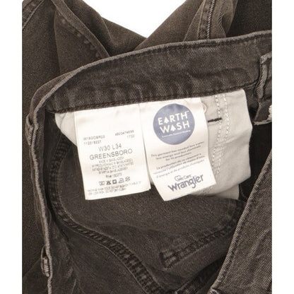 Wrangler Greensboro Men Grey Straight Regular Stretch Jeans W30 L34