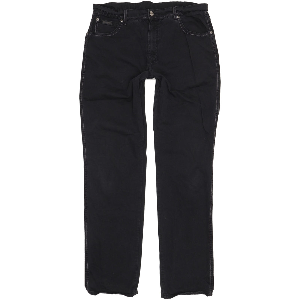 Wrangler Texas Men Black Straight Regular Stretch Jeans W36 L34