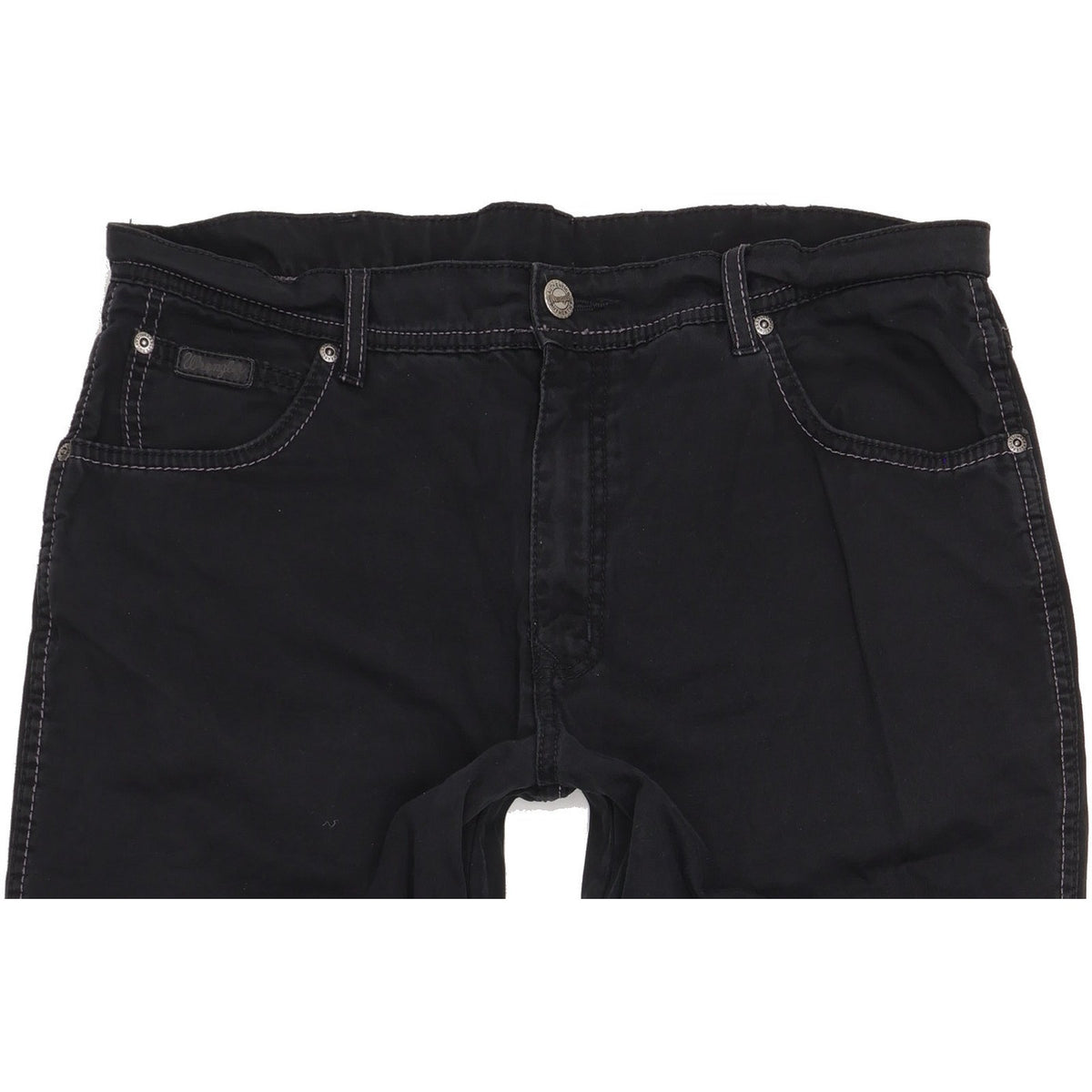 Wrangler Texas Men Black Straight Regular Stretch Jeans W36 L34