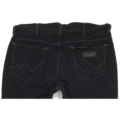 Wrangler Texas Men Black Straight Regular Stretch Jeans W36 L34