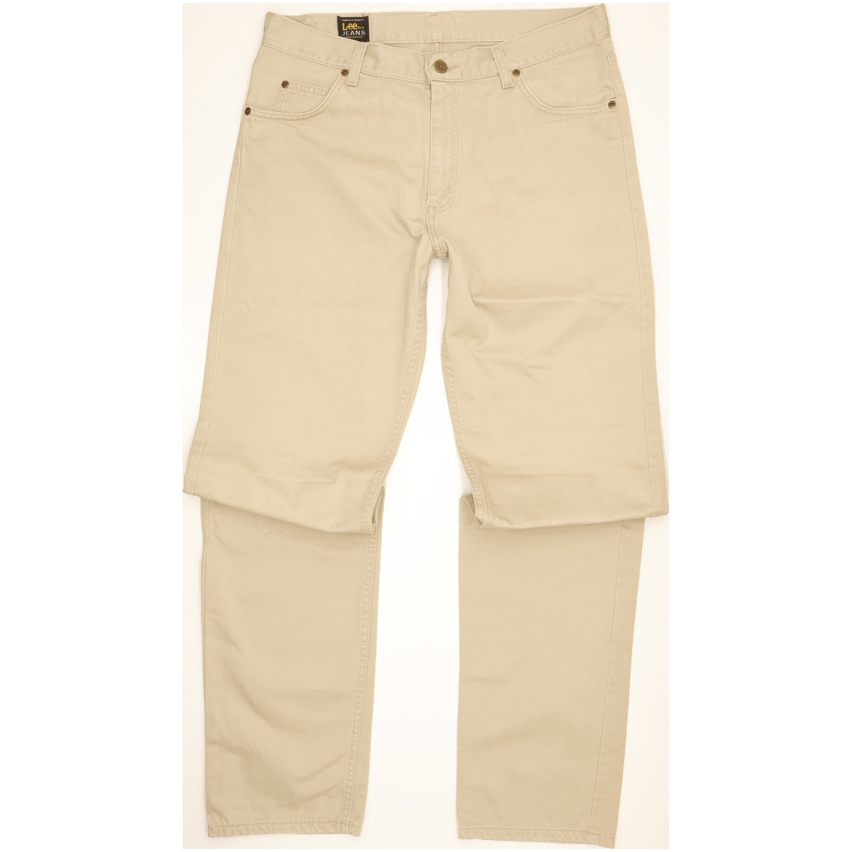 Lee Brooklyn Men Beige Straight Regular Jeans W34 L36