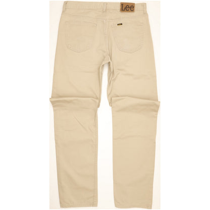 Lee Brooklyn Men Beige Straight Regular Jeans W34 L36