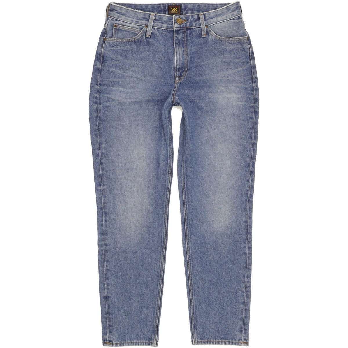 Lee Blue Tapered Relaxed Mom Jeans High Waisted W30 L29