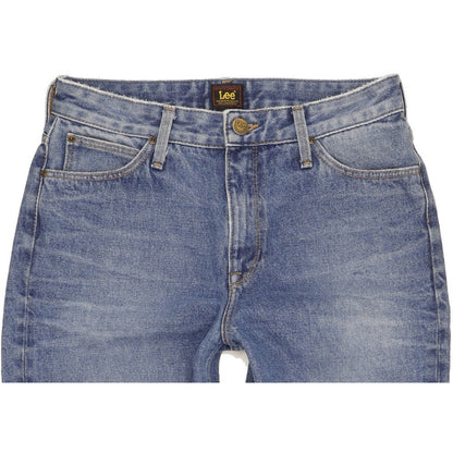 Lee Blue Tapered Relaxed Mom Jeans High Waisted W30 L29
