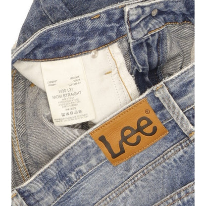 Lee Blue Tapered Relaxed Mom Jeans High Waisted W30 L29
