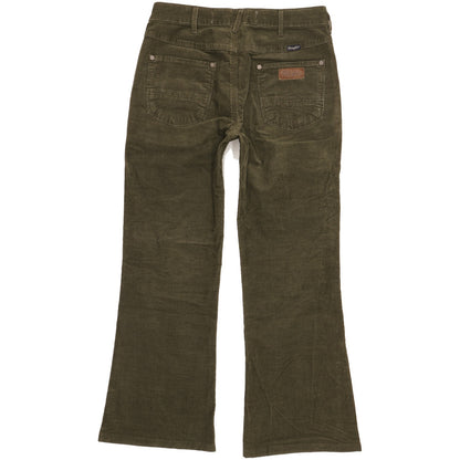 Wrangler Joni Women Green Bootcut Slim Stretch Trousers W28 L26