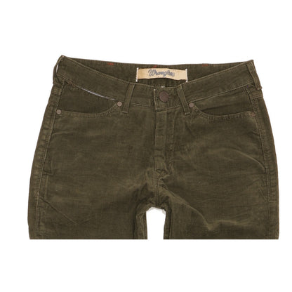 Wrangler Joni Women Green Bootcut Slim Stretch Trousers W28 L26