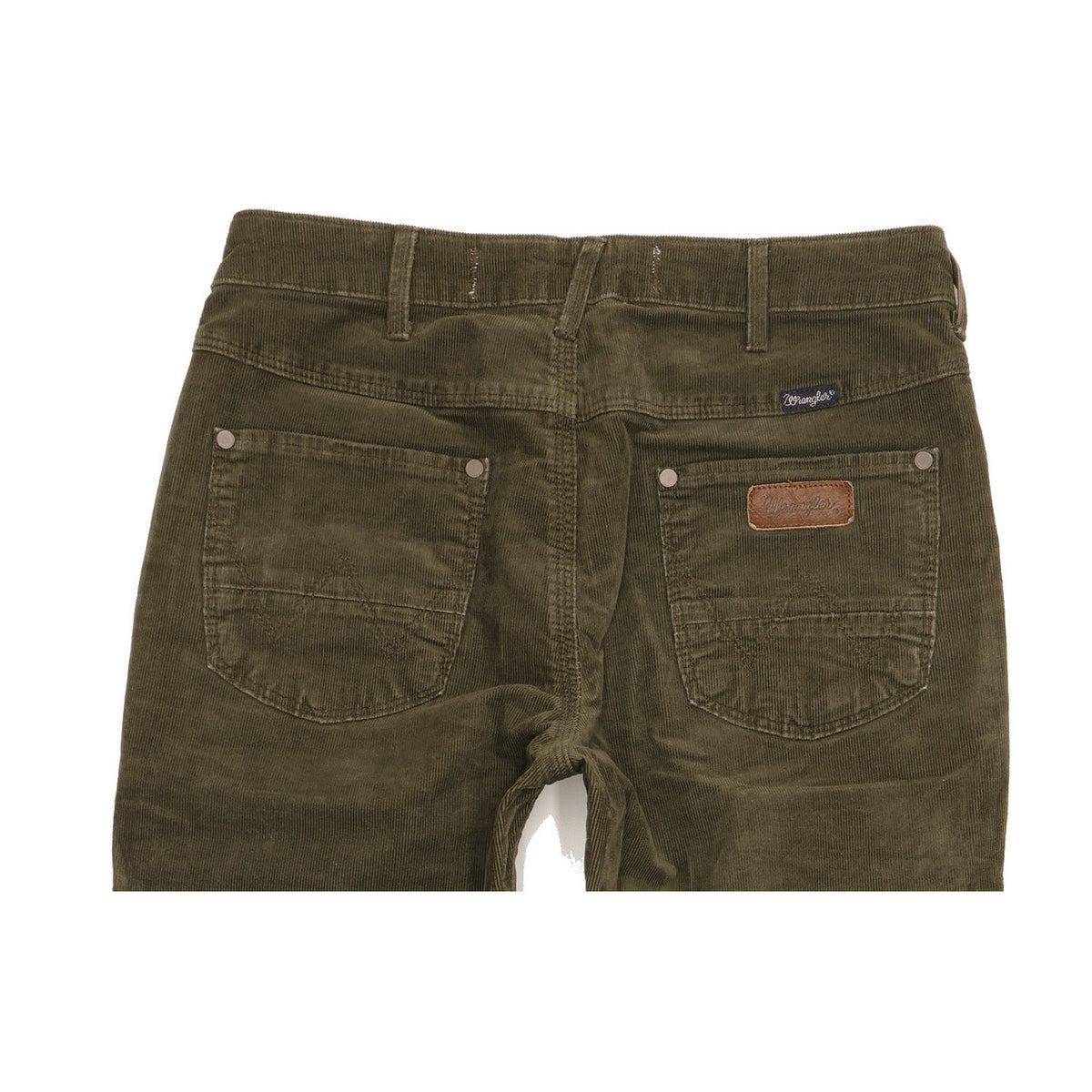 Wrangler Joni Women Green Bootcut Slim Stretch Trousers W28 L26