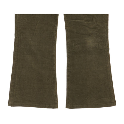 Wrangler Joni Women Green Bootcut Slim Stretch Trousers W28 L26