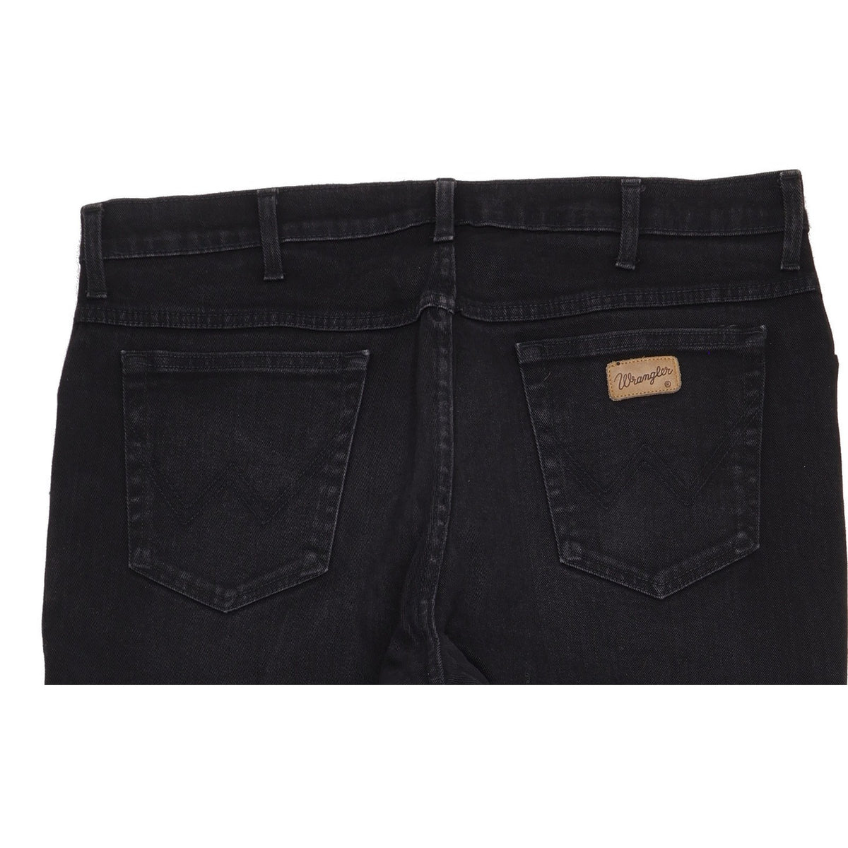Wrangler Texas Men Black Straight Regular Stretch Jeans W38 L32