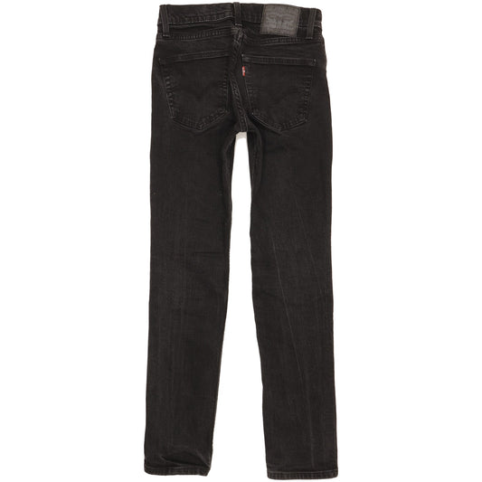 Levi's 511 Men Black Straight Slim Stretch Jeans W30 L30