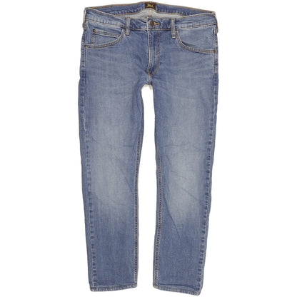 Lee Luke Men Blue Skinny Slim Stretch Jeans W33 L27
