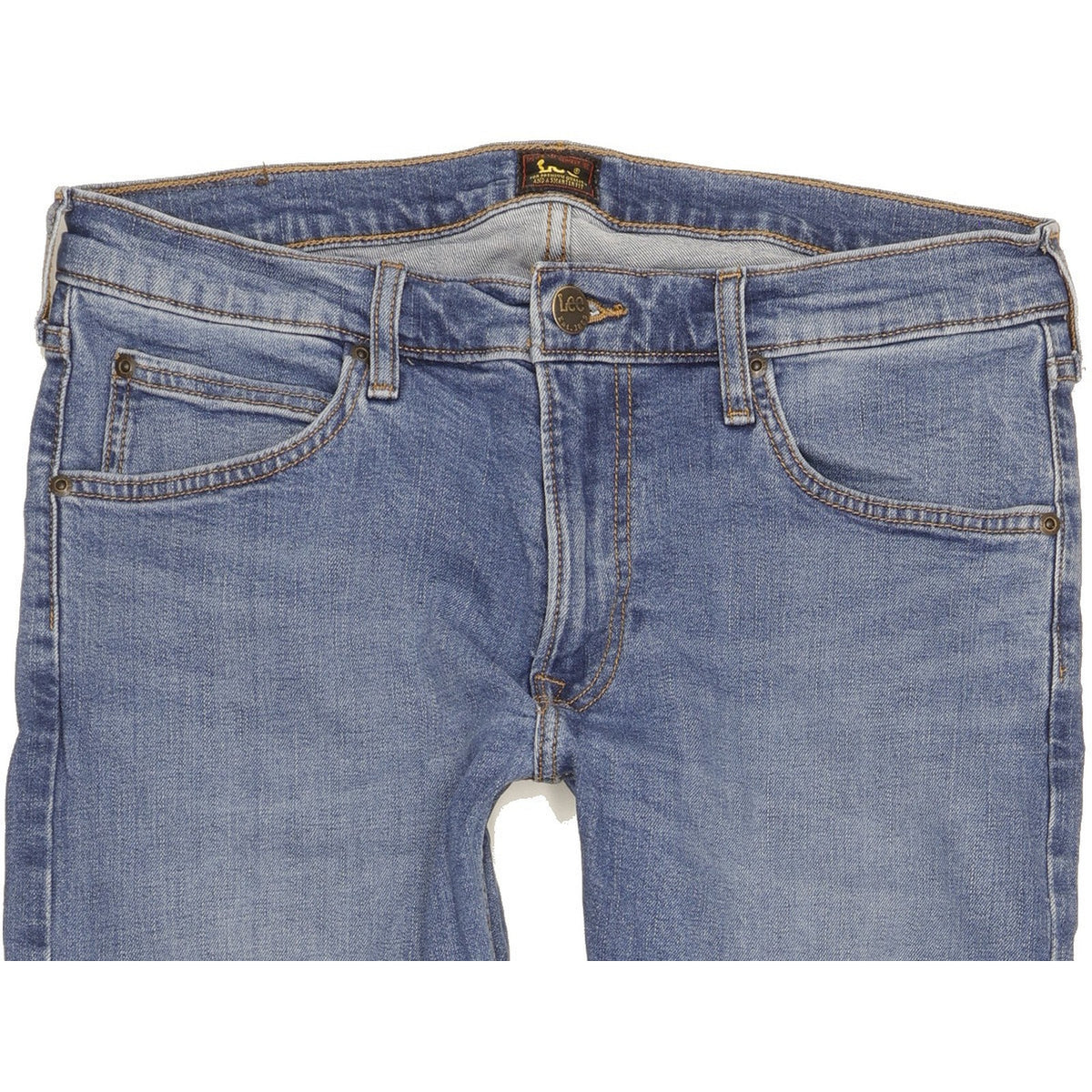 Lee Luke Men Blue Skinny Slim Stretch Jeans W33 L27
