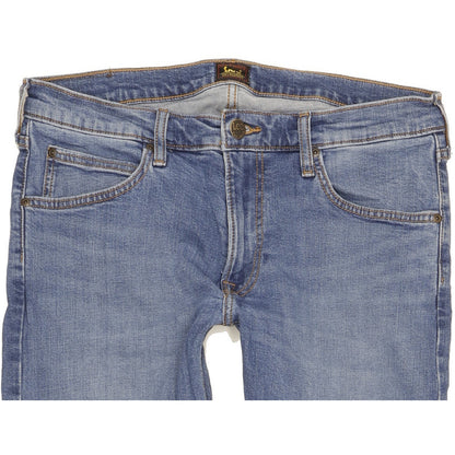 Lee Luke Men Blue Skinny Slim Stretch Jeans W33 L27