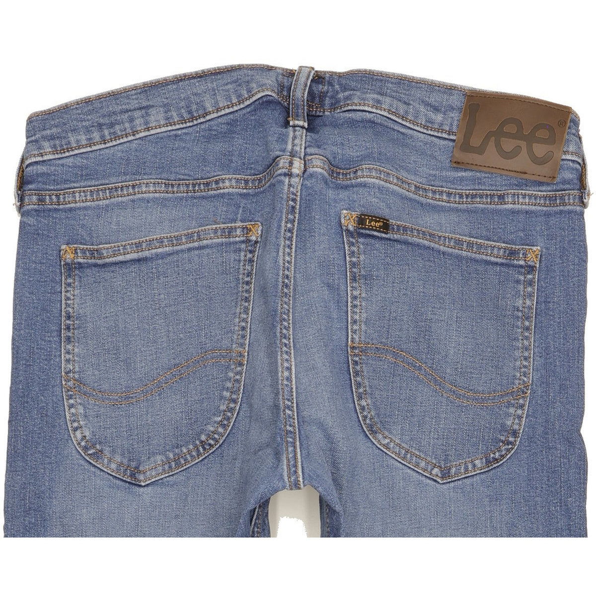 Lee Luke Men Blue Skinny Slim Stretch Jeans W33 L27