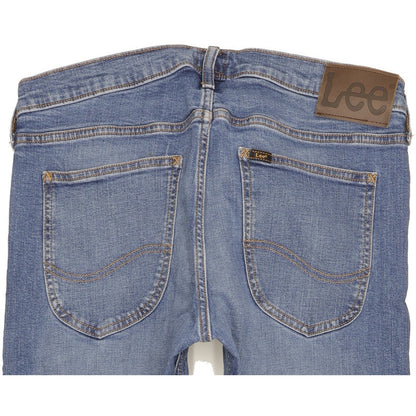 Lee Luke Men Blue Skinny Slim Stretch Jeans W33 L27
