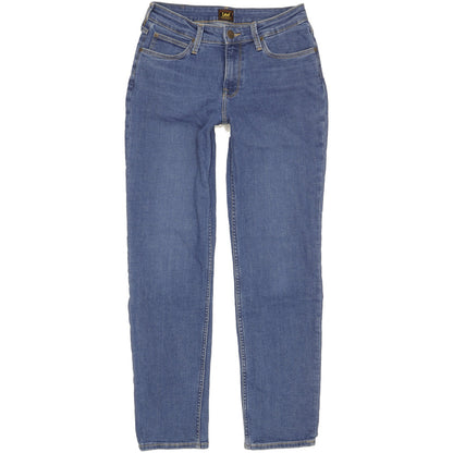 Lee Marion Women Blue Straight Slim Stretch Jeans W28 L30