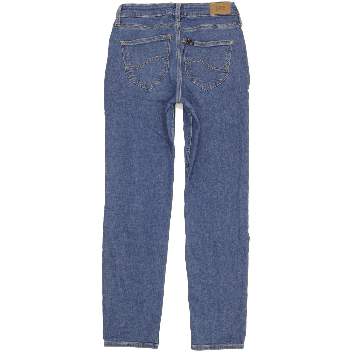Lee Marion Women Blue Straight Slim Stretch Jeans W28 L30