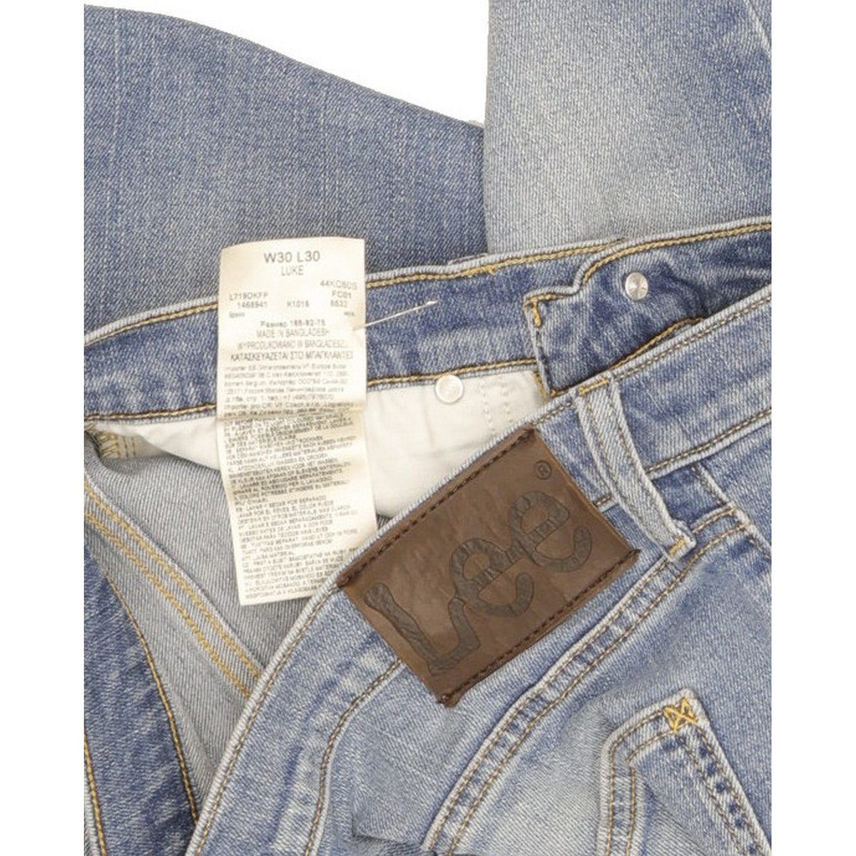 Lee Luke Men Blue Skinny Slim Stretch Jeans W30 L29