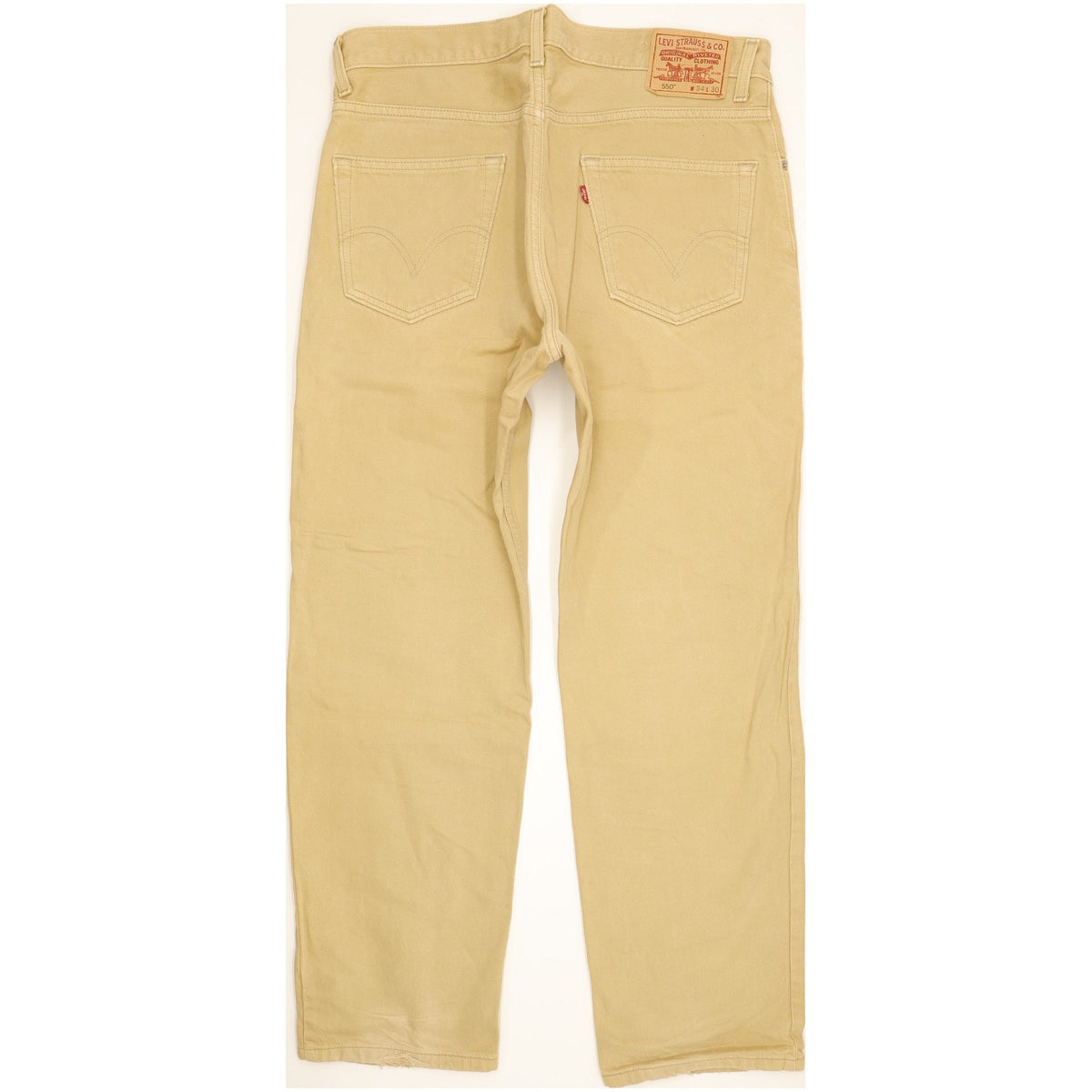 Levi's 550 Men Beige Straight Relaxed Jeans W34 L30