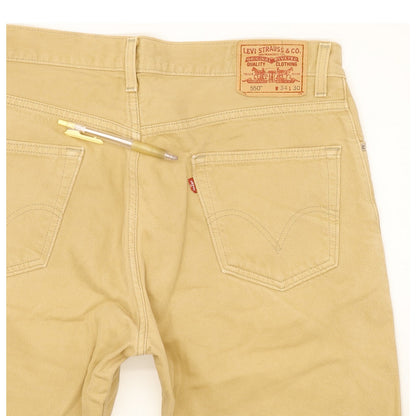 Levi's 550 Men Beige Straight Relaxed Jeans W34 L30