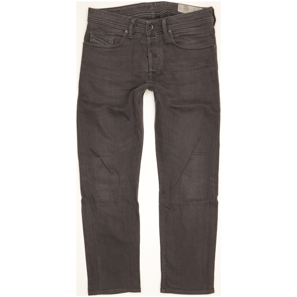 Diesel Buster Men Grey Tapered Slim Stretch Jeans W30 L26