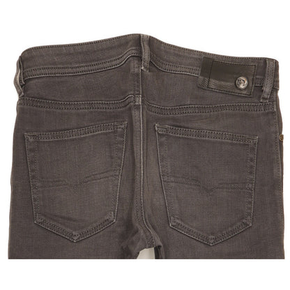 Diesel Buster Men Grey Tapered Slim Stretch Jeans W30 L26