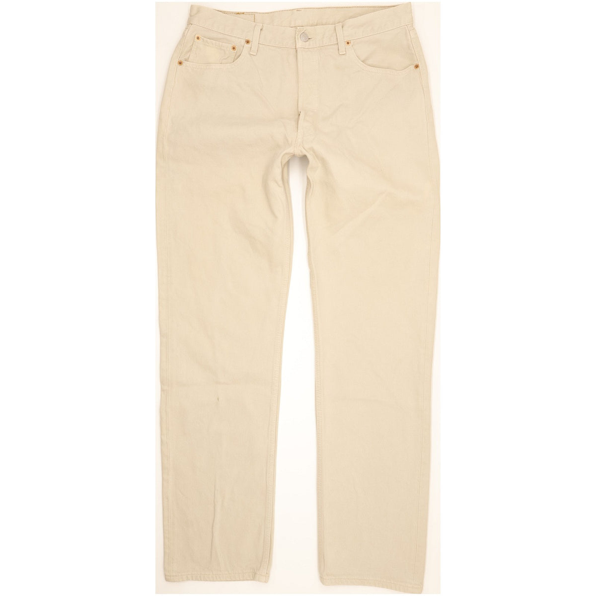 Levi's 501 Men Beige Straight Regular Jeans W35 L34
