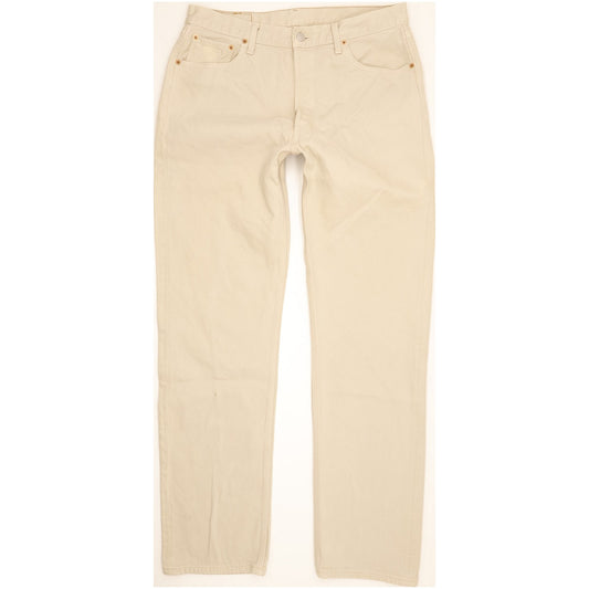 Levi's 501 Men Beige Straight Regular Jeans W35 L34