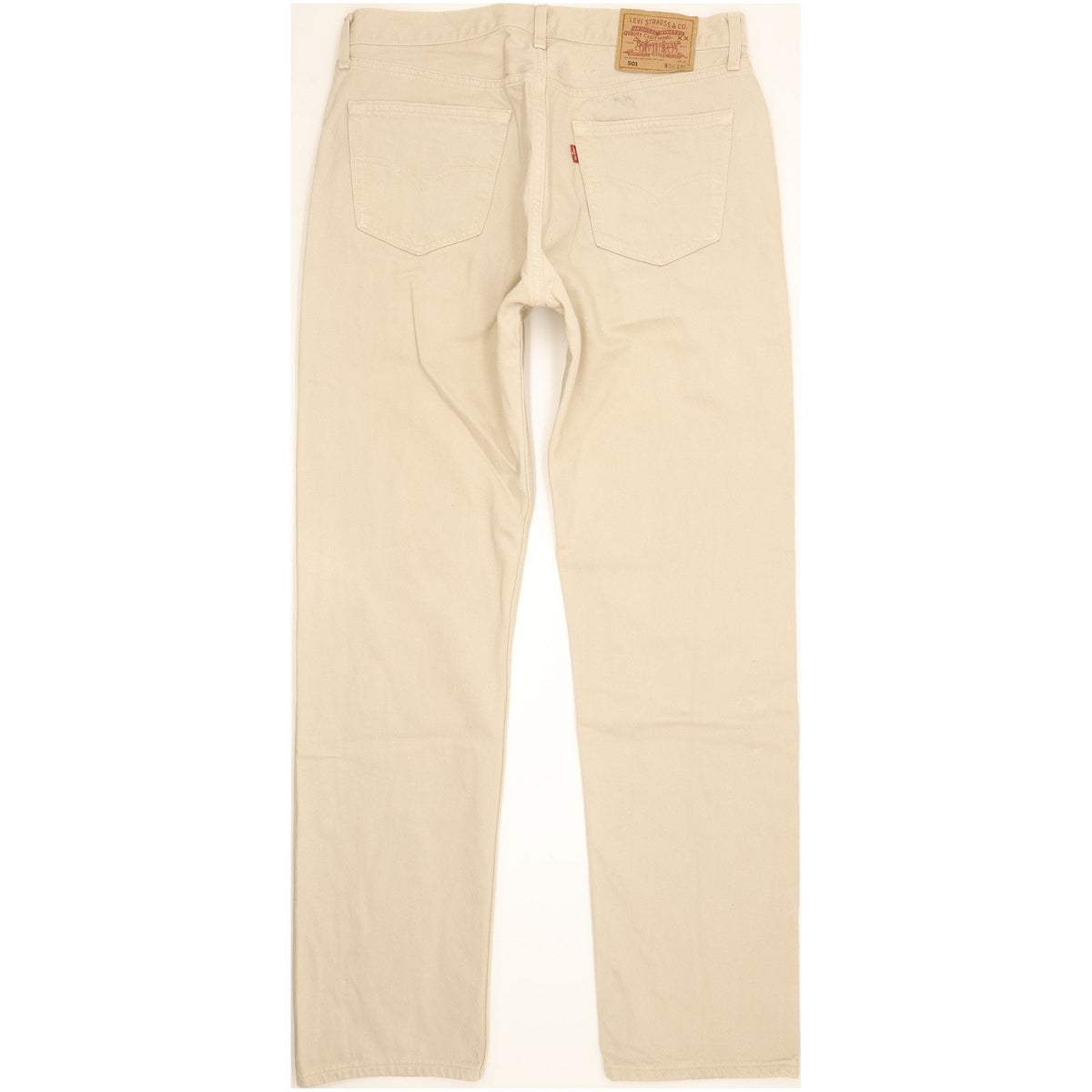 Levi's 501 Men Beige Straight Regular Jeans W35 L34