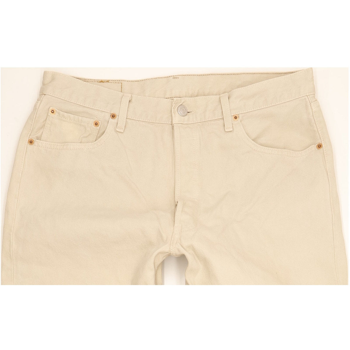 Levi's 501 Men Beige Straight Regular Jeans W35 L34