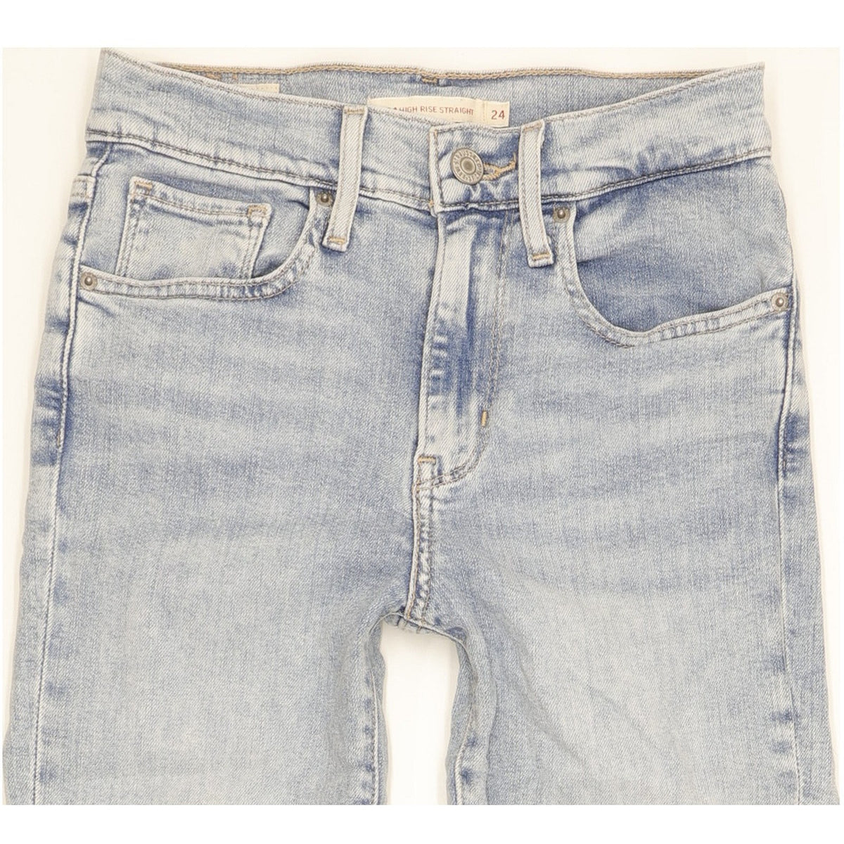 Levi's 724 Women Blue Straight Slim Stretch Jeans W24 L29