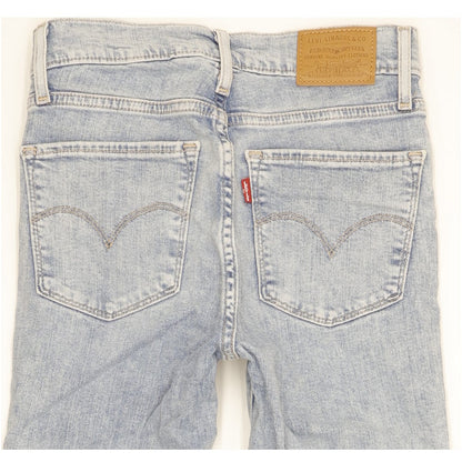 Levi's 724 Women Blue Straight Slim Stretch Jeans W24 L29
