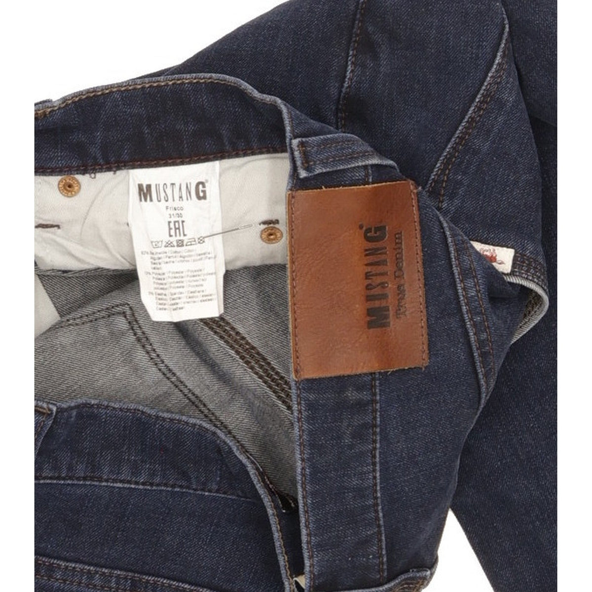 Mustang Frisco Men Blue Skinny Slim Stretch Jeans W31 L28