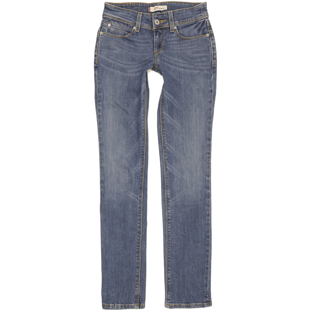 Levi's 571 Women Blue Straight Slim Stretch Jeans W27 L33