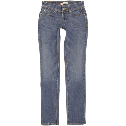 Levi's 571 Women Blue Straight Slim Stretch Jeans W27 L33