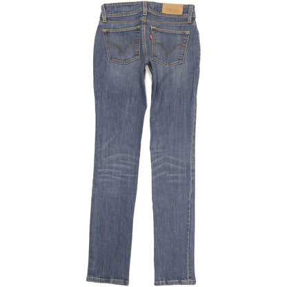 Levi's 571 Women Blue Straight Slim Stretch Jeans W27 L33