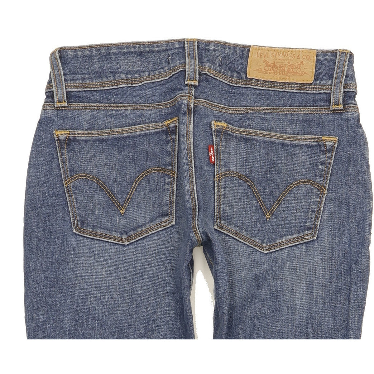 Levi's 571 Women Blue Straight Slim Stretch Jeans W27 L33