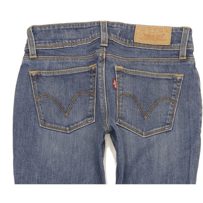 Levi's 571 Women Blue Straight Slim Stretch Jeans W27 L33