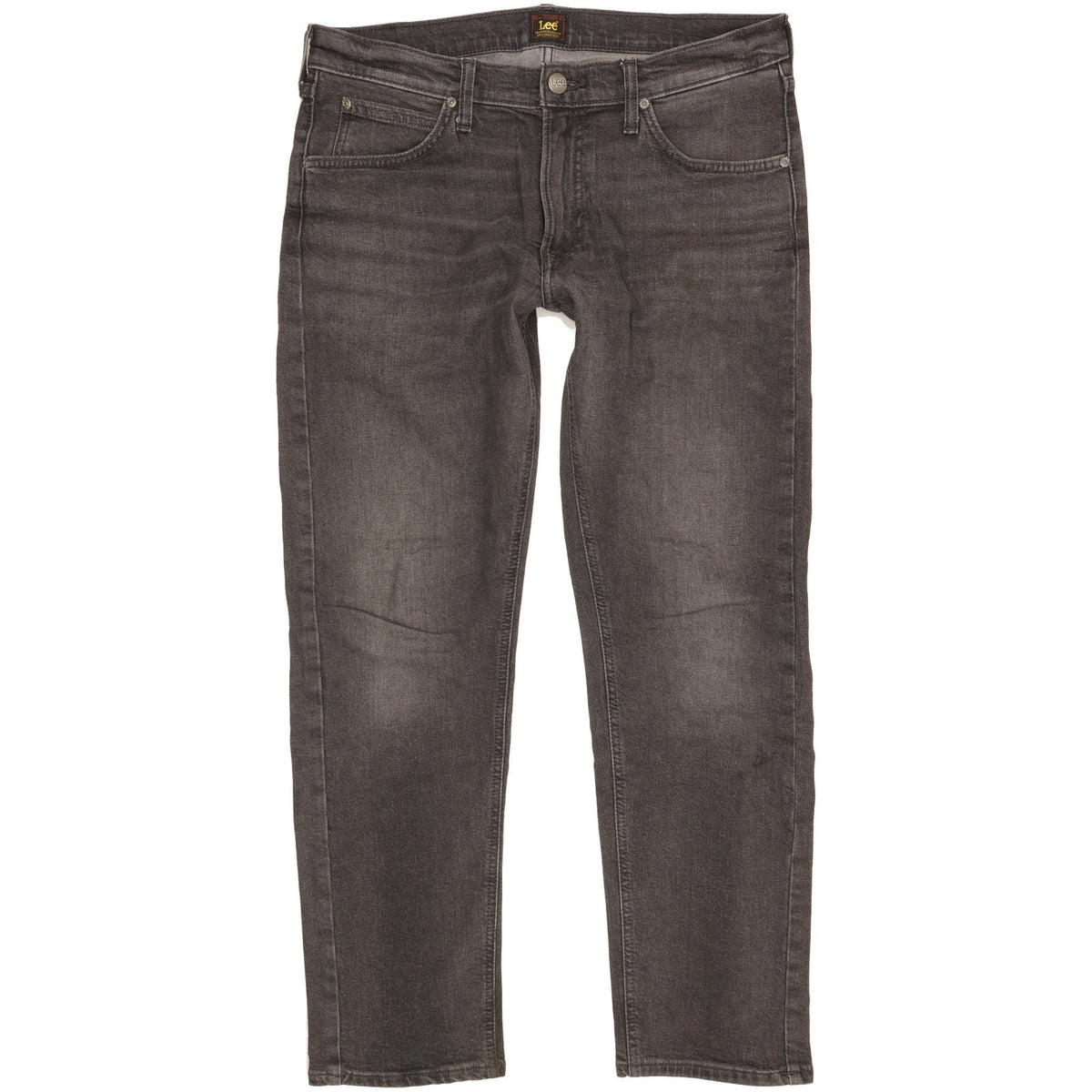 Lee Daren Men Grey Straight Slim Stretch Jeans W33 L30