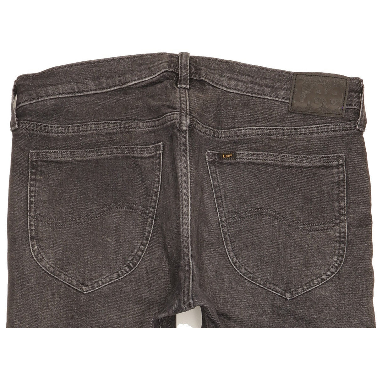 Lee Daren Men Grey Straight Slim Stretch Jeans W33 L30